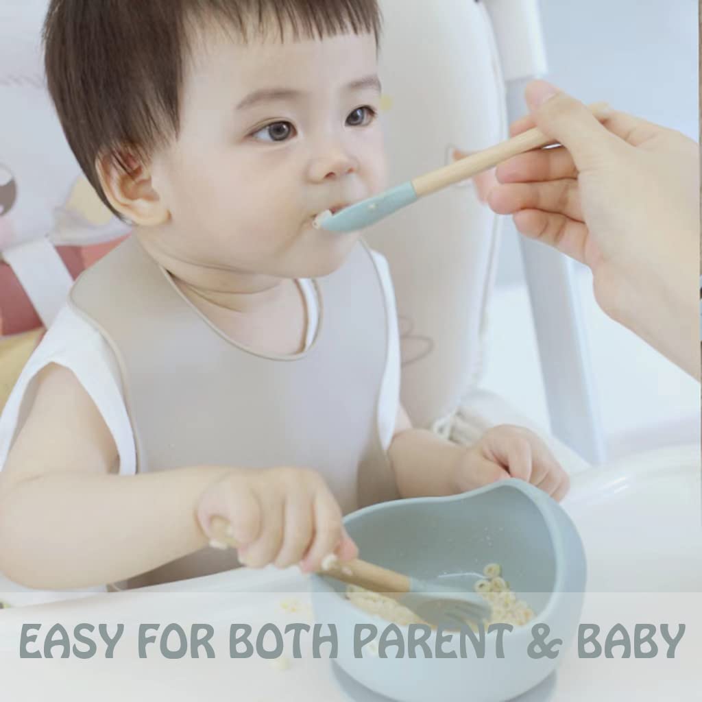 The Tribalist - Ginbear: Silicone Baby Spoon and Fork Set for Kids 6+ Months