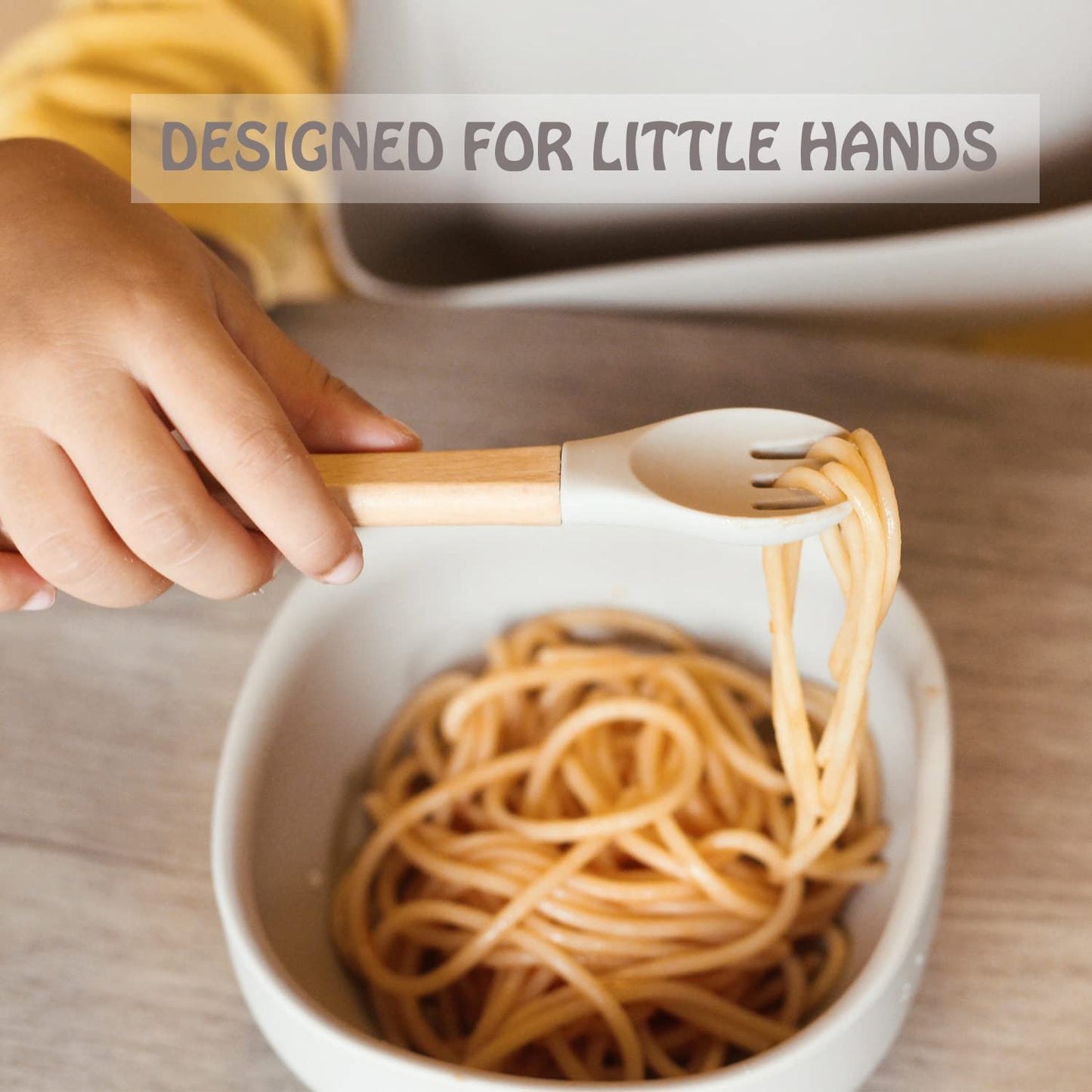 The Tribalist - Ginbear: Silicone Baby Spoon and Fork Set for Kids 6+ Months