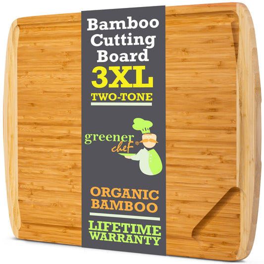 GREENER CHEF Multiple Sizes Cutting Board with Lifetime Replacements - The Tribalist