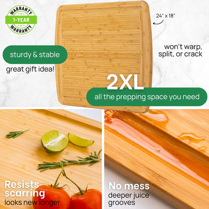 GREENER CHEF Multiple Sizes Cutting Board with Lifetime Replacements - The Tribalist