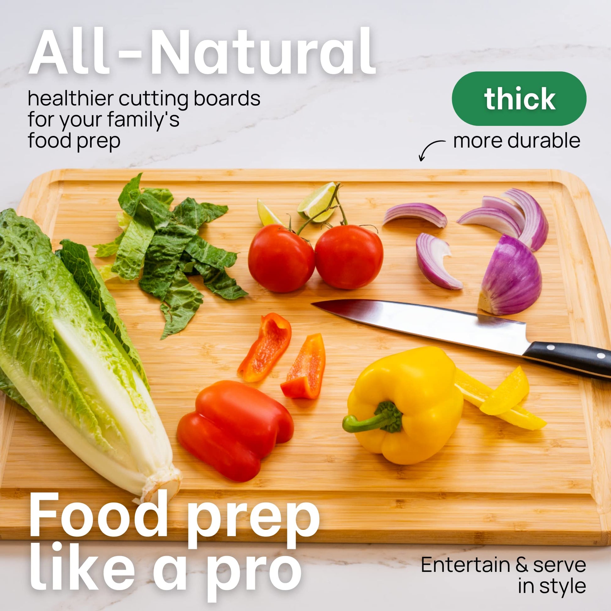 GREENER CHEF Multiple Sizes Cutting Board with Lifetime Replacements - The Tribalist