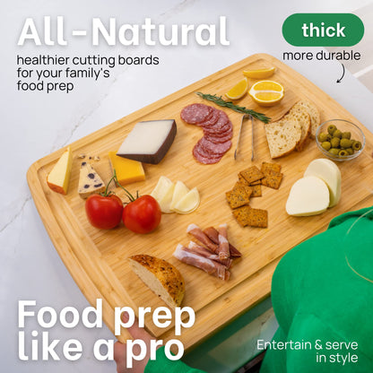 GREENER CHEF Multiple Sizes Cutting Board with Lifetime Replacements - The Tribalist