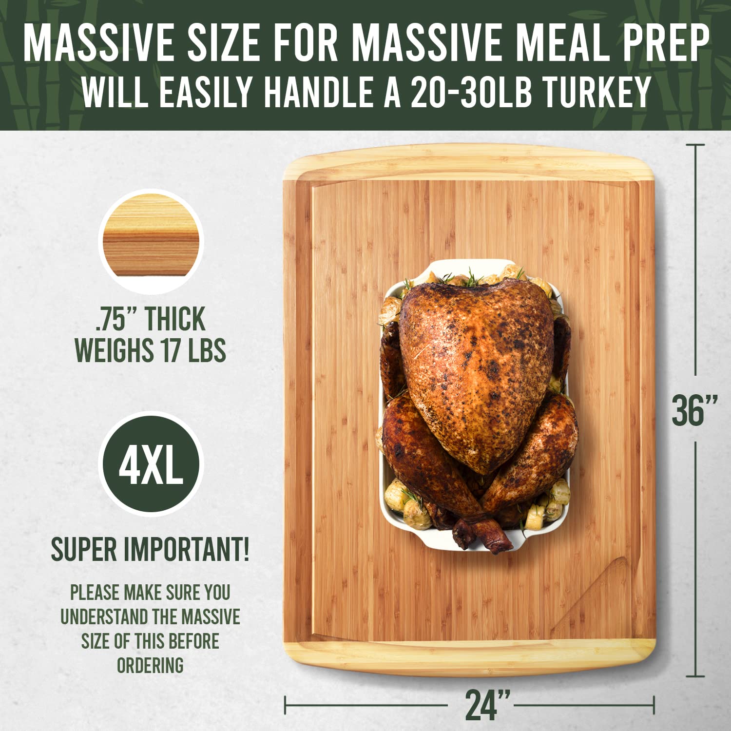 GREENER CHEF Multiple Sizes Cutting Board with Lifetime Replacements - The Tribalist