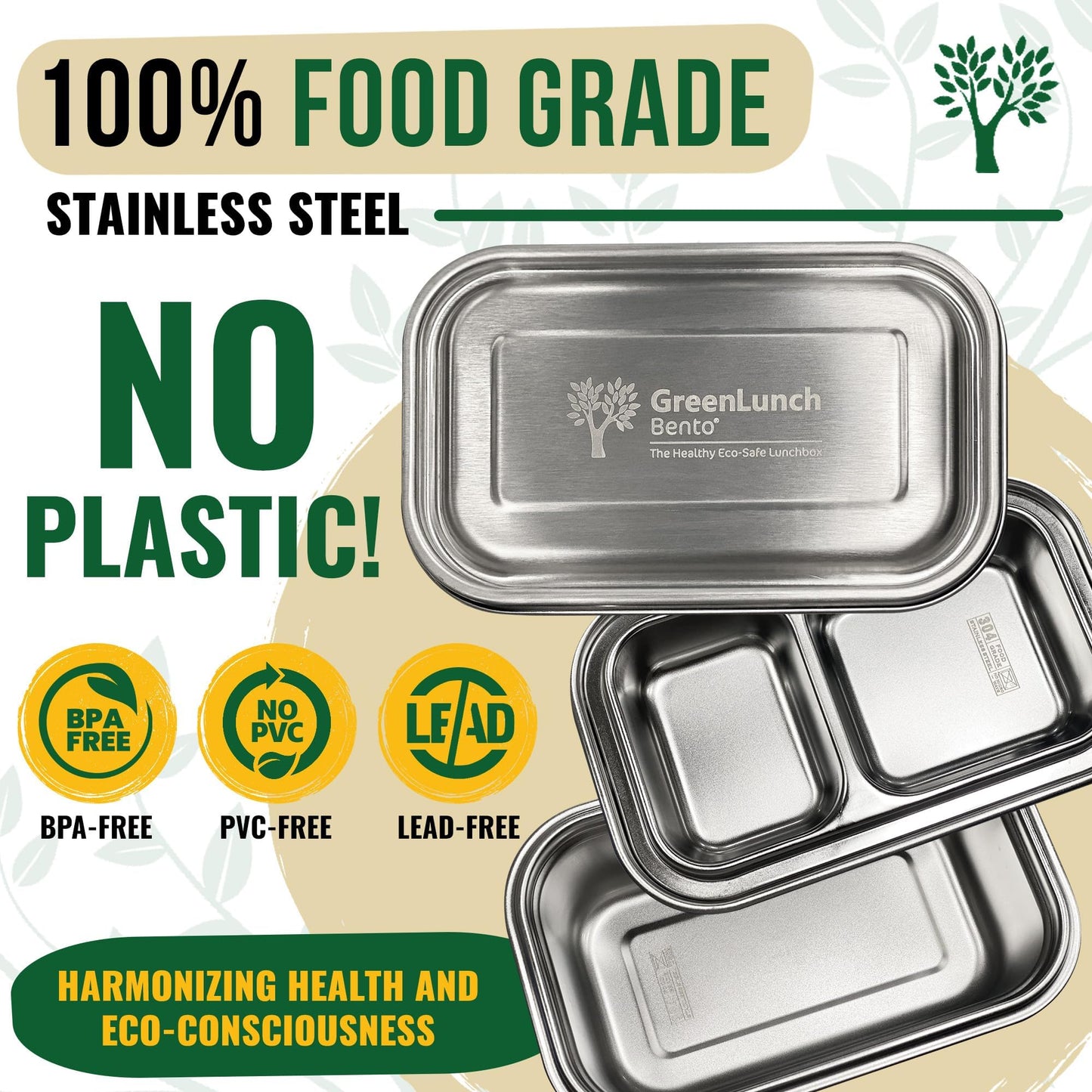 GreenLunch: Stainless Steel Bento Box - The Tribalist