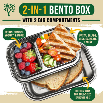 GreenLunch: Stainless Steel Bento Box - The Tribalist