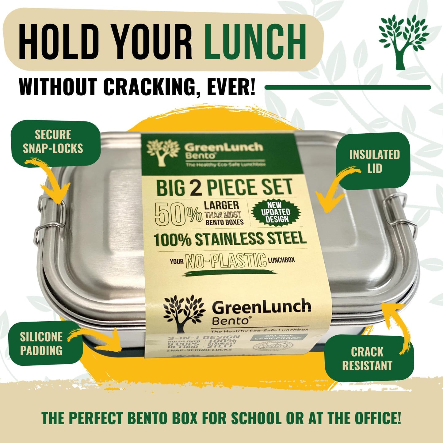 GreenLunch: Stainless Steel Bento Box - The Tribalist