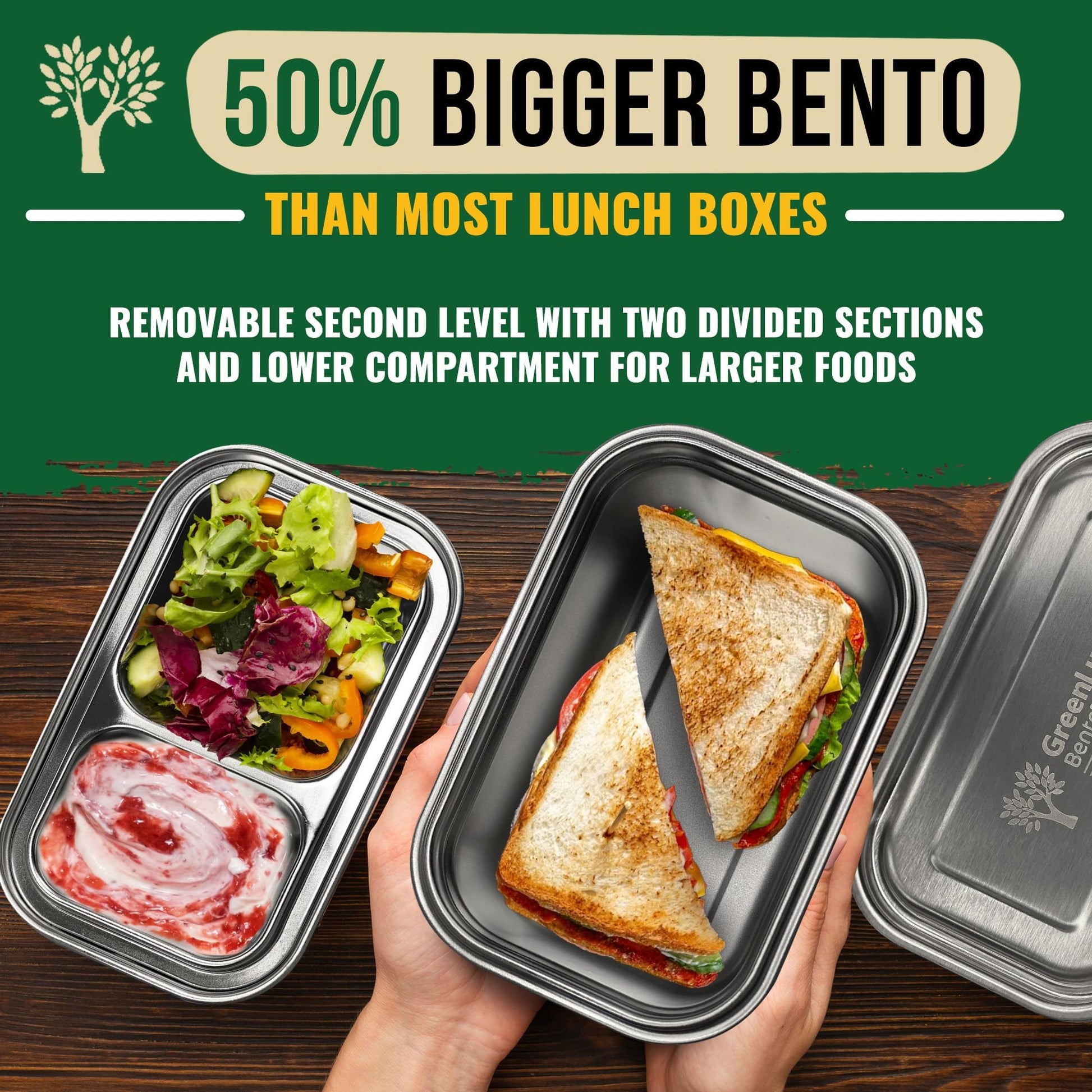 GreenLunch: Stainless Steel Bento Box - The Tribalist