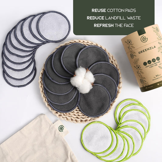 Greenzla: Reusable Makeup Remover Pads With a Washable Laundry Bag - The Tribalist