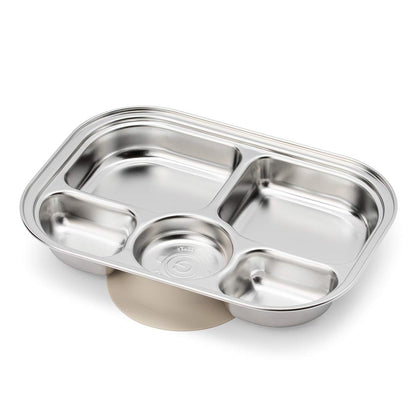 The Tribalist - Grosmimi Grosmimi: 304 Stainless Steel Divided Plate with Silicone Suction