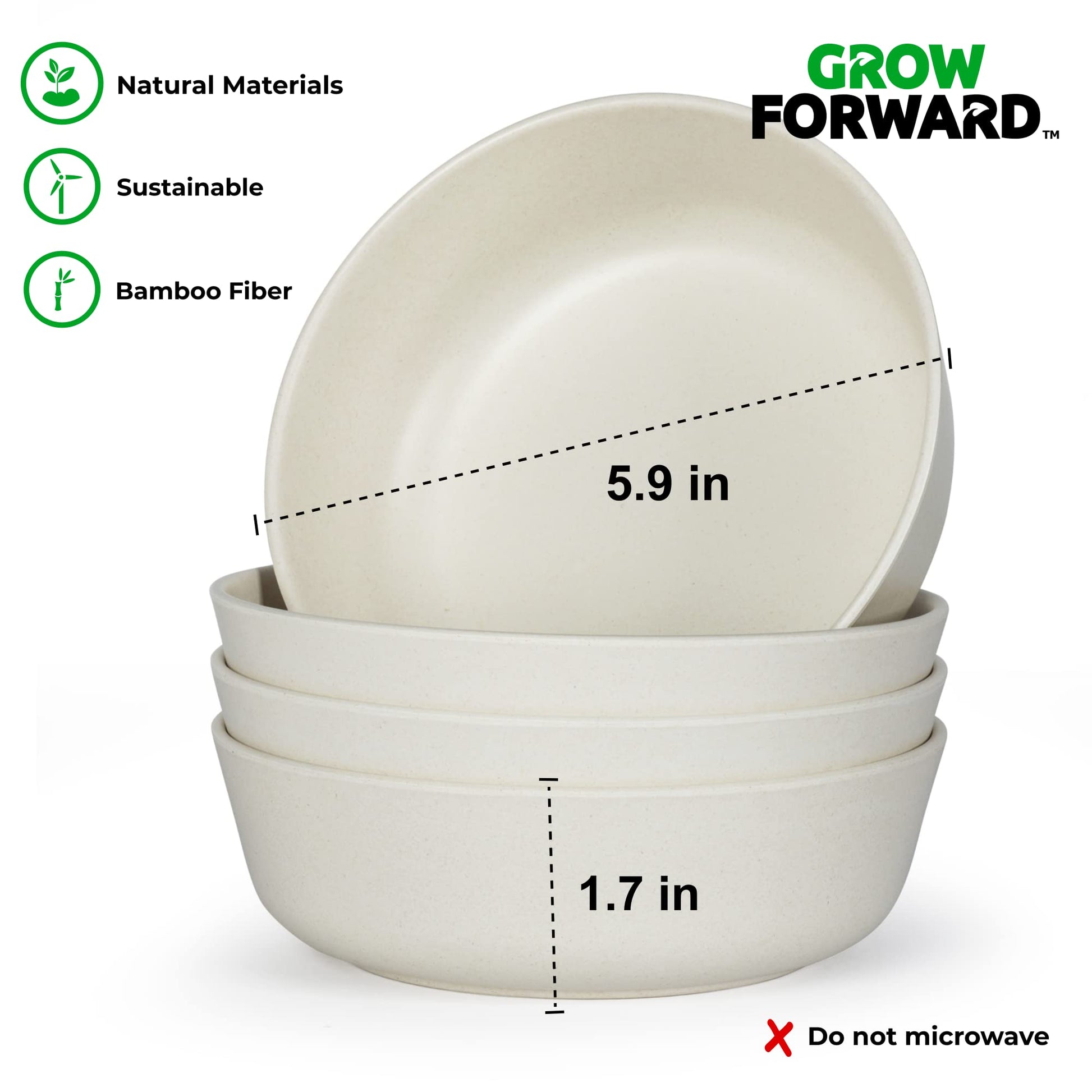 The Tribalist - Grow Forward: Kids Bamboo Bowl and Plate Set