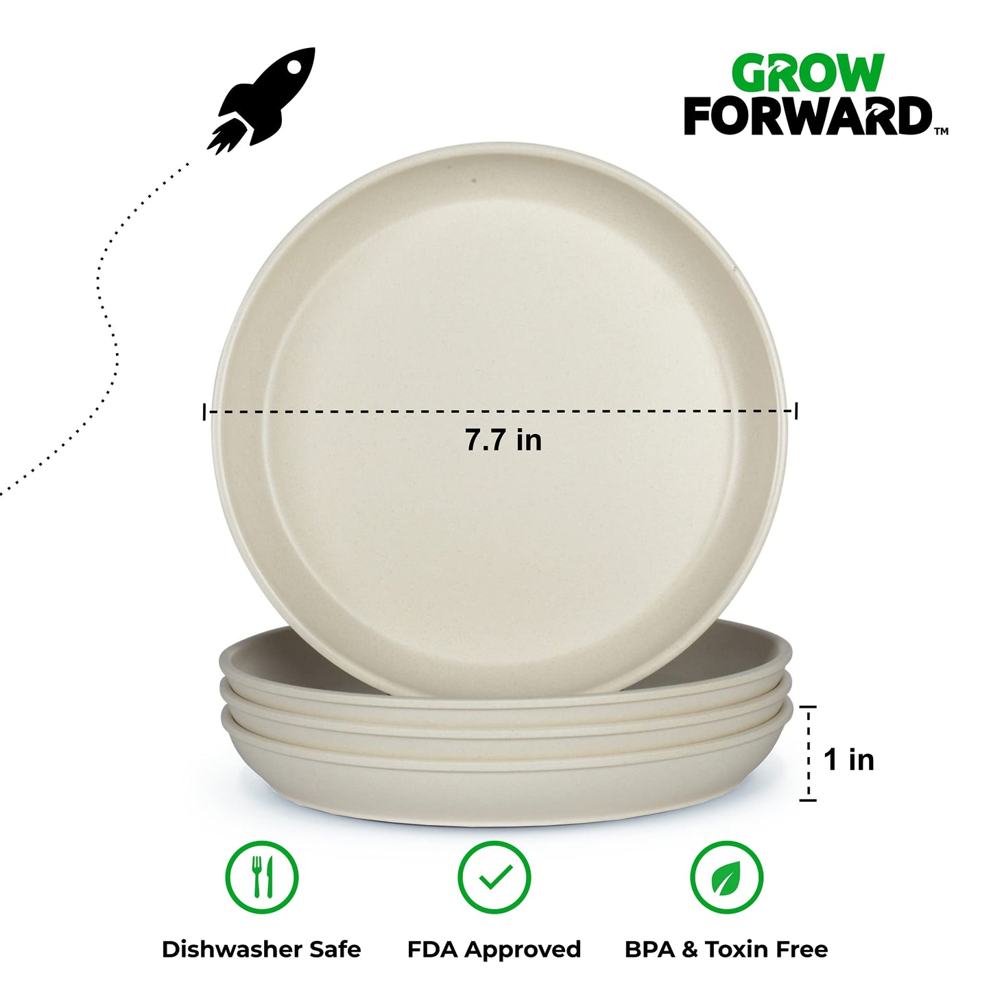 The Tribalist - Grow Forward: Kids Bamboo Bowl and Plate Set