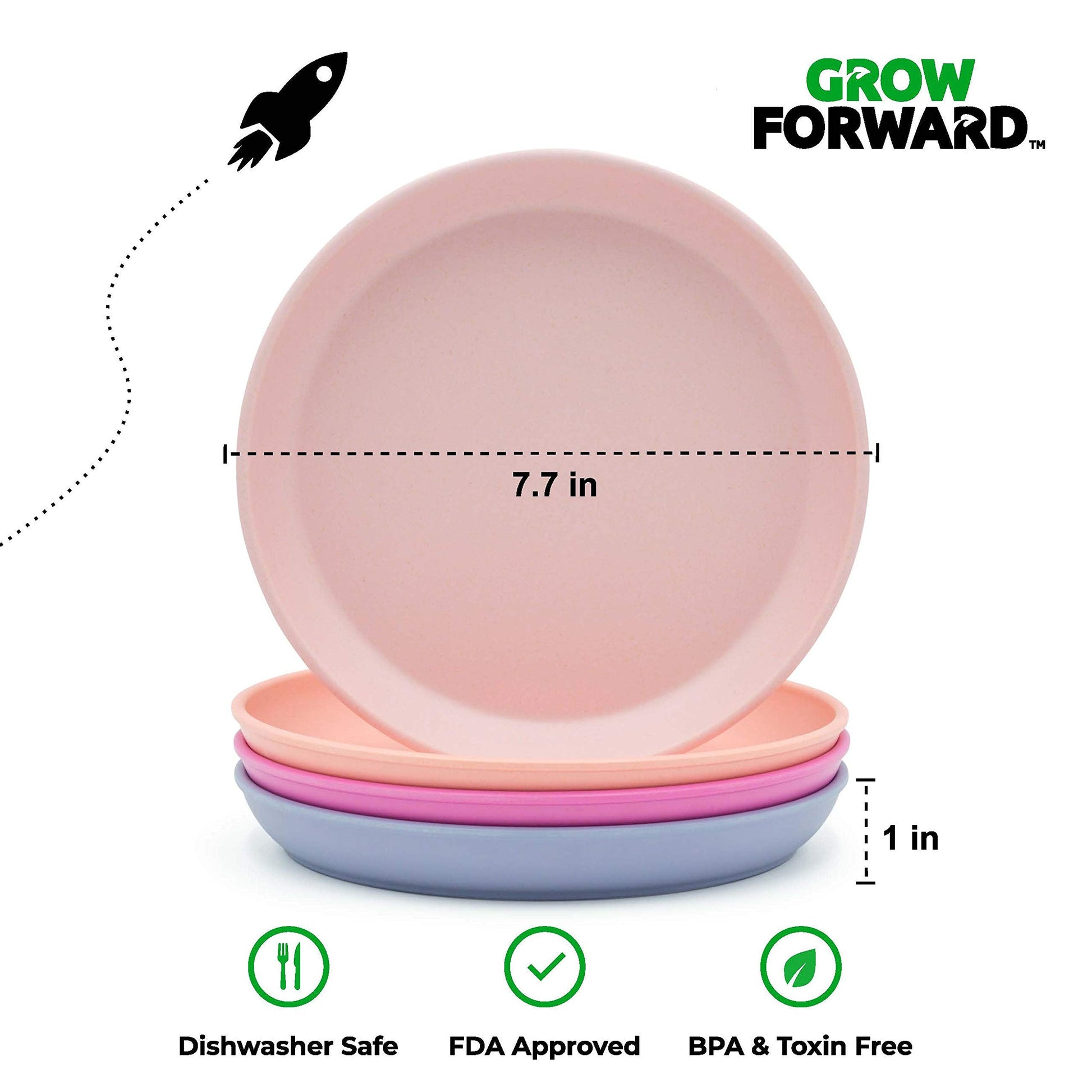 The Tribalist - Grow Forward: Kids Bamboo Bowl and Plate Set