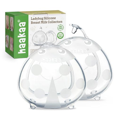 The Tribalist - haakaa: Ladybug Silicone Breast Milk Collectors