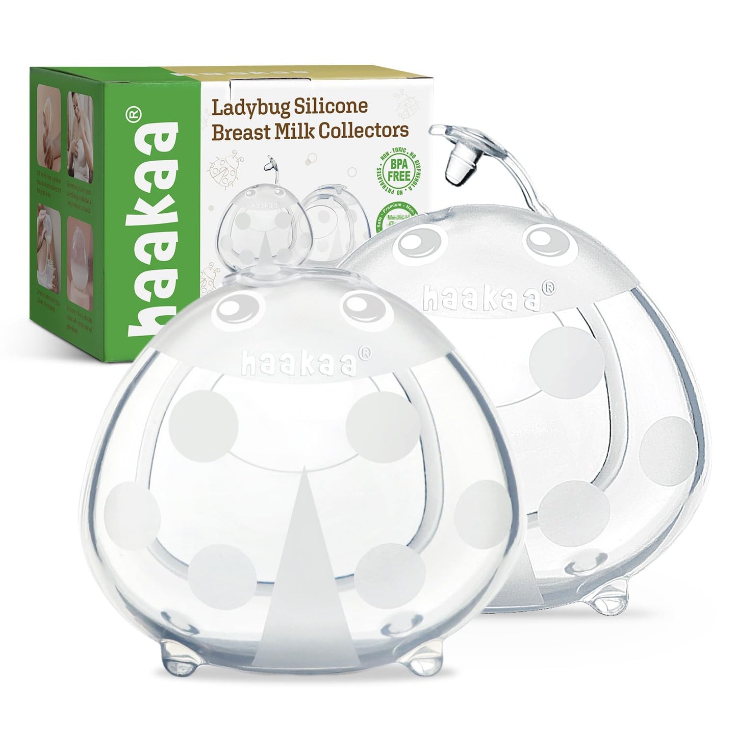 The Tribalist - haakaa: Ladybug Silicone Breast Milk Collectors