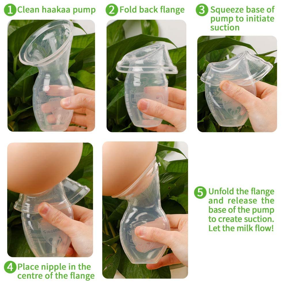 The Tribalist - haakaa: Manual Silicone Breast Pump (4oz/100ml)