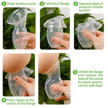 The Tribalist - haakaa: Manual Silicone Breast Pump (4oz/100ml)