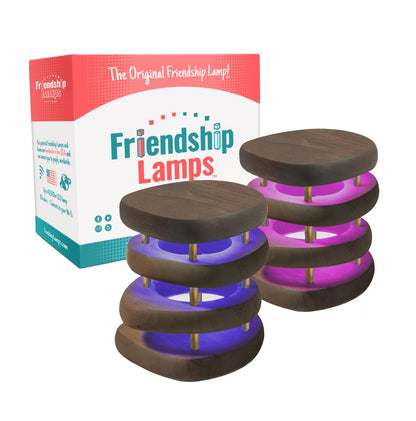 Friendship Lamp® Mid-Century Knotty Alder Wood Design Handmade in USA - Wi-Fi Touch Lamp LED Over 200 Colors - The Tribalist