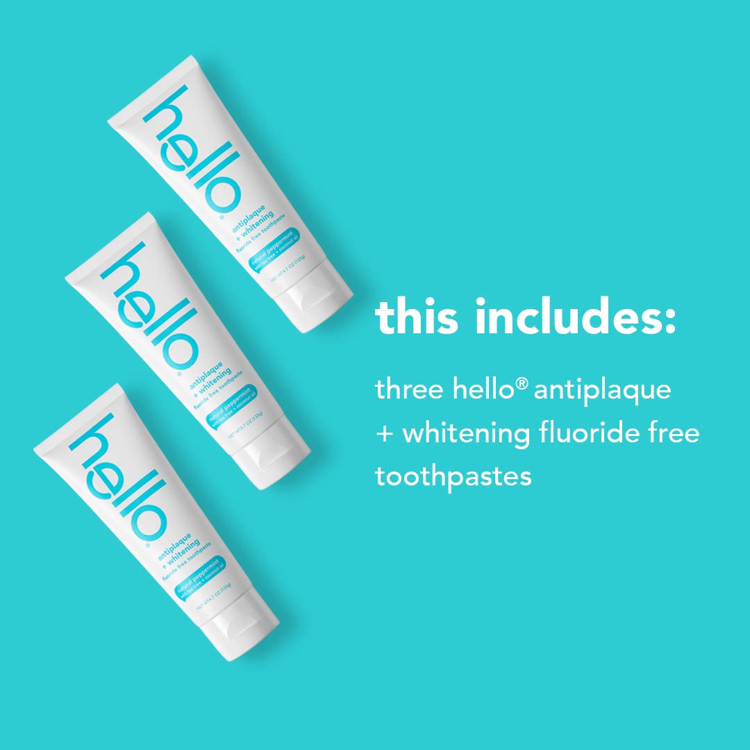 The Tribalist - Hello: Antiplaque + Whitening Fluoride Free Toothpaste,