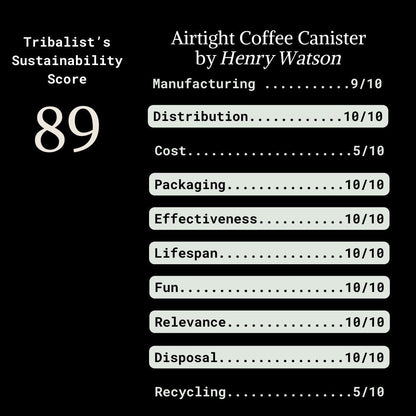 Henry Watson: Airtight Coffee Canister - The Tribalist