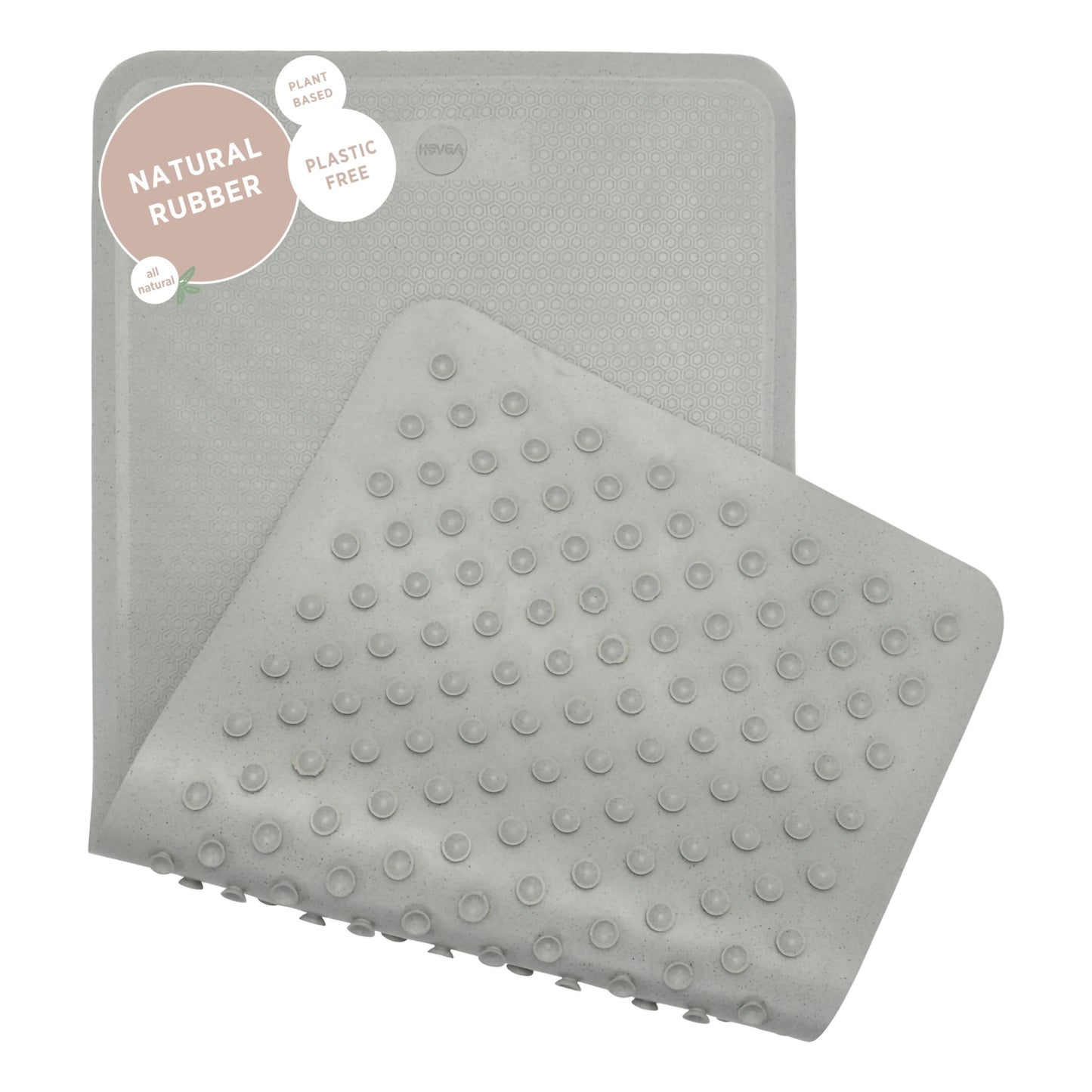 The Tribalist HEVEA Baby & Toddler Bath Mat - 100% Natural Rubber Non Slip Bathtub Mat for Baby - Upcycled, Danish Design