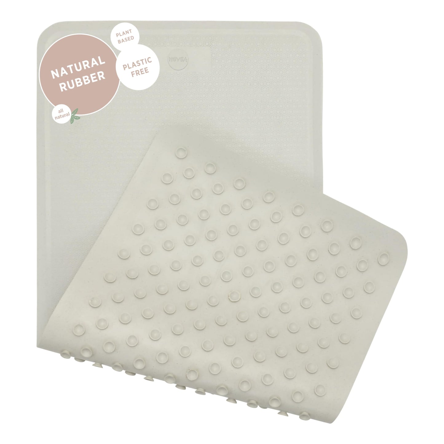 The Tribalist HEVEA Baby & Toddler Bath Mat - 100% Natural Rubber Non Slip Bathtub Mat for Baby - Upcycled, Danish Design