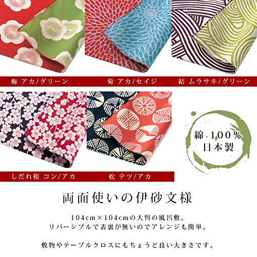 Honjien: Reversible Furoshiki Wrapping Cloth– 100% Cotton with Isa Monyo Classical Pattern - The Tribalist