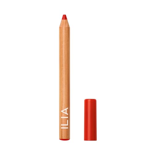 ILIA - Lip Sketch Hydrating Crayon | Non - Toxic, Cruelty - Free, Hyaluronic Acid, Hydrating + Long Lasting, Crease - Resistant, Demi - Matte (Piazza) - The Tribalist