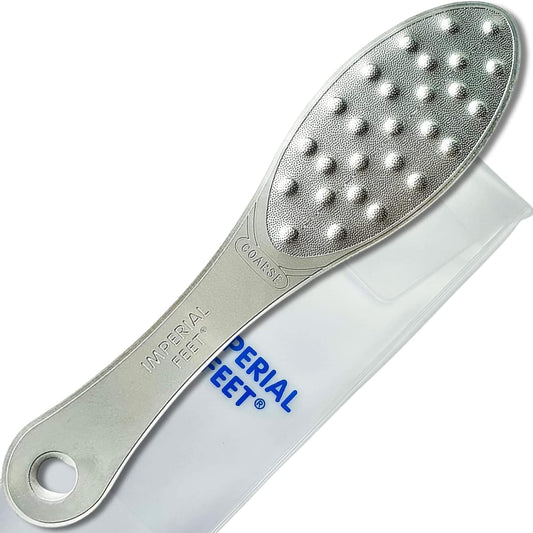 The Tribalist - Imperial Feet: Professional Stainless Steel Double-Sided Foot Scraper