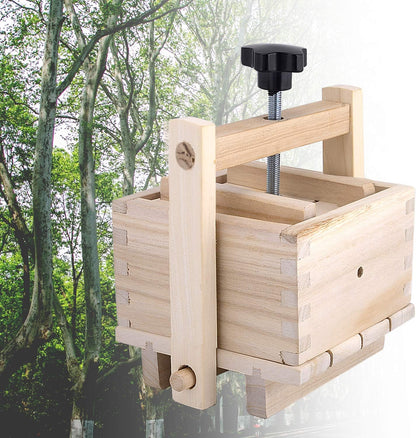 Inkesky: Cheese/Tofu Maker, Made Of Wood (2 - In - 1 Kit) - The Tribalist