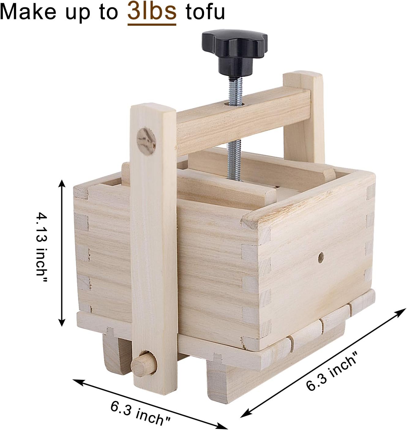 Inkesky: Cheese/Tofu Maker, Made Of Wood (2 - In - 1 Kit) - The Tribalist