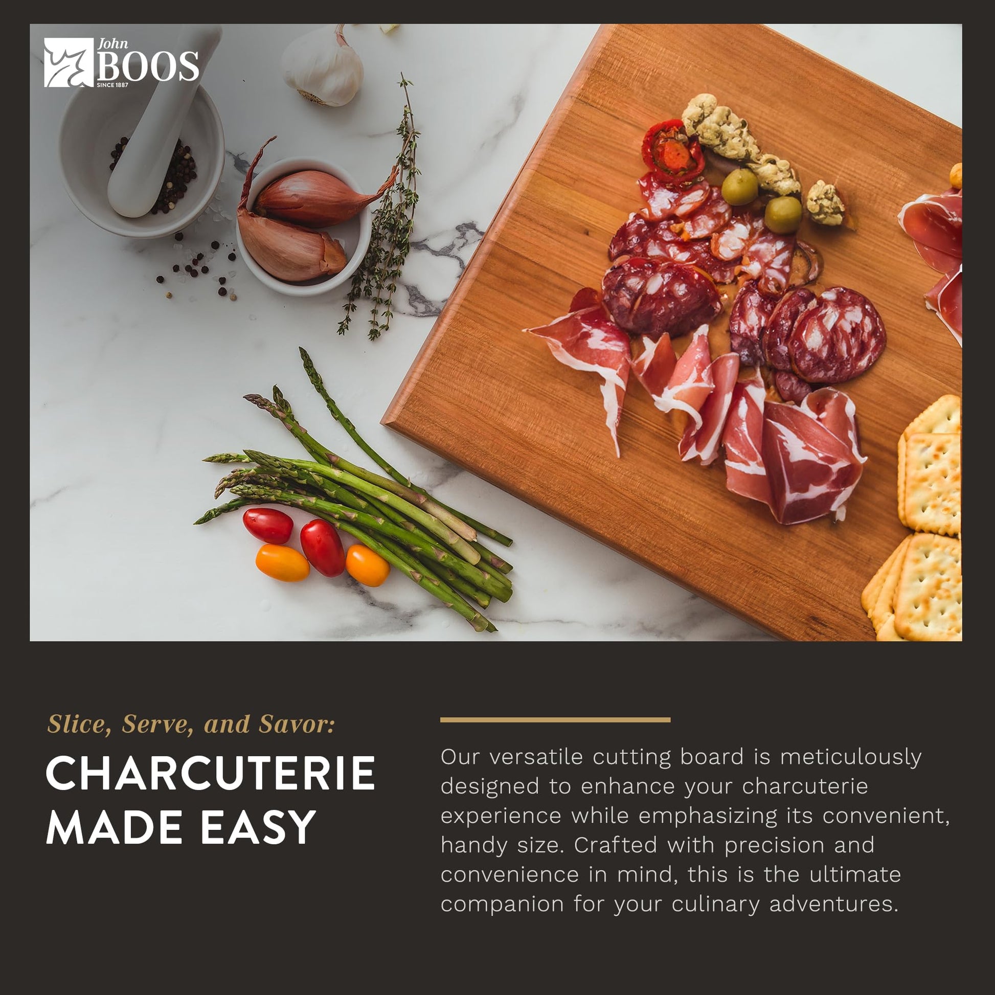 The Tribalist - John Boos: Maple Wood Rectangular Charcuterie Reversible Cutting Board