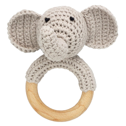 Joliecraft: Handmade Cotton Teether with Rattle – Soft & Sensory - The Tribalist