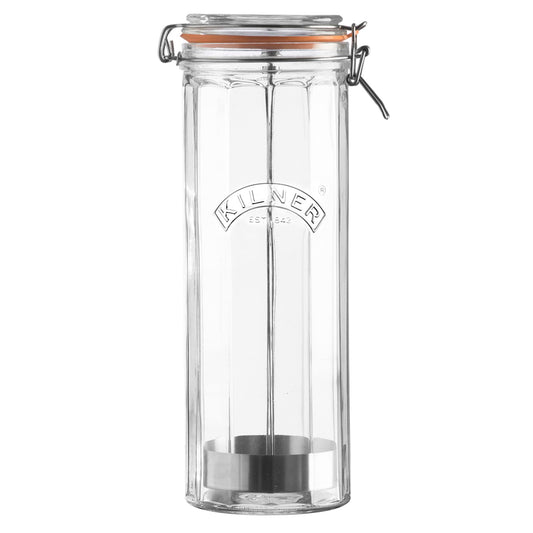 The Tribalist - Kilner: Facetted Glassware Spaghetti Dispenser with an Airtight Clip Top Seal