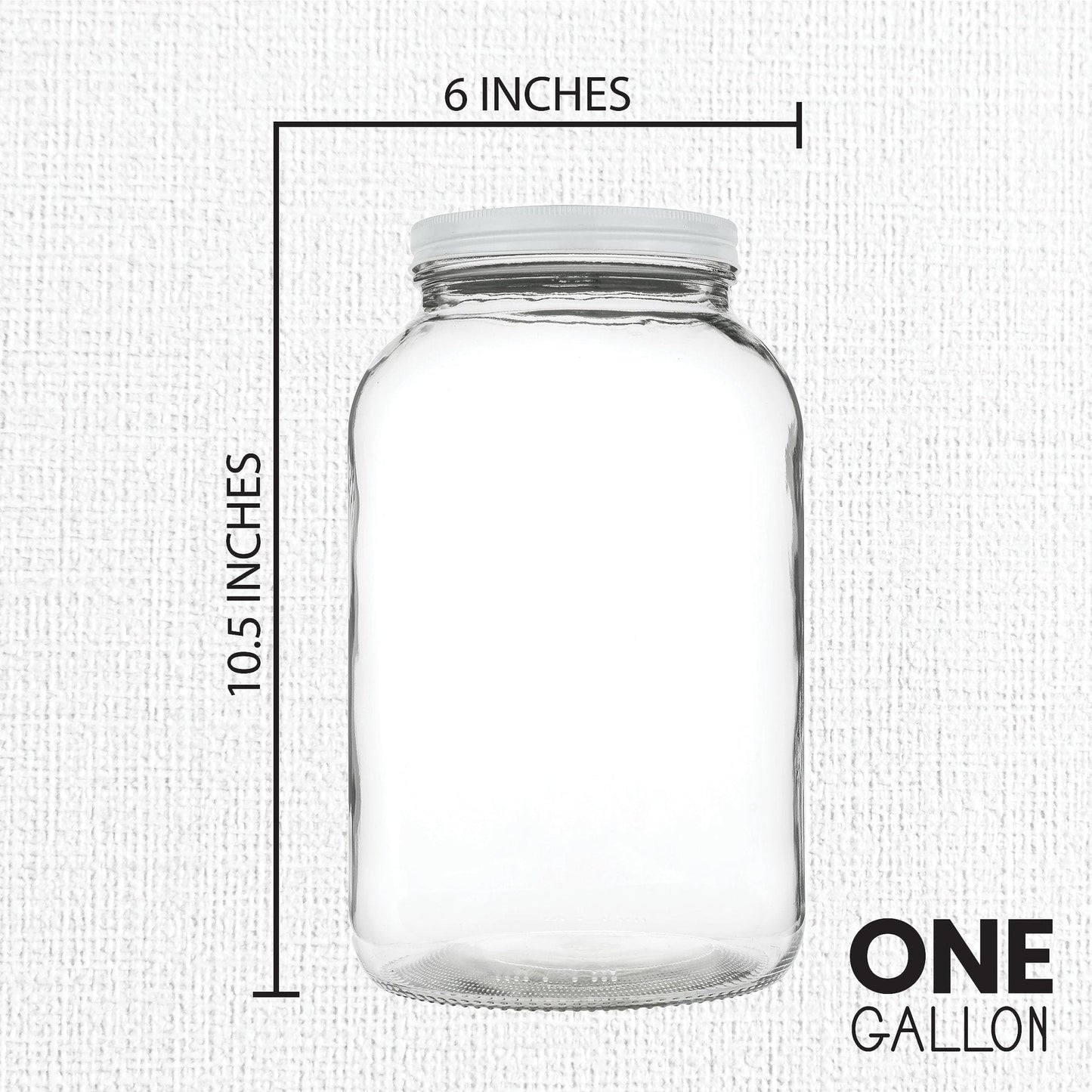 The Tribalist - Kitchentoolz: 1 Gallon Wide Mouth Glass Jar with Metal Lid