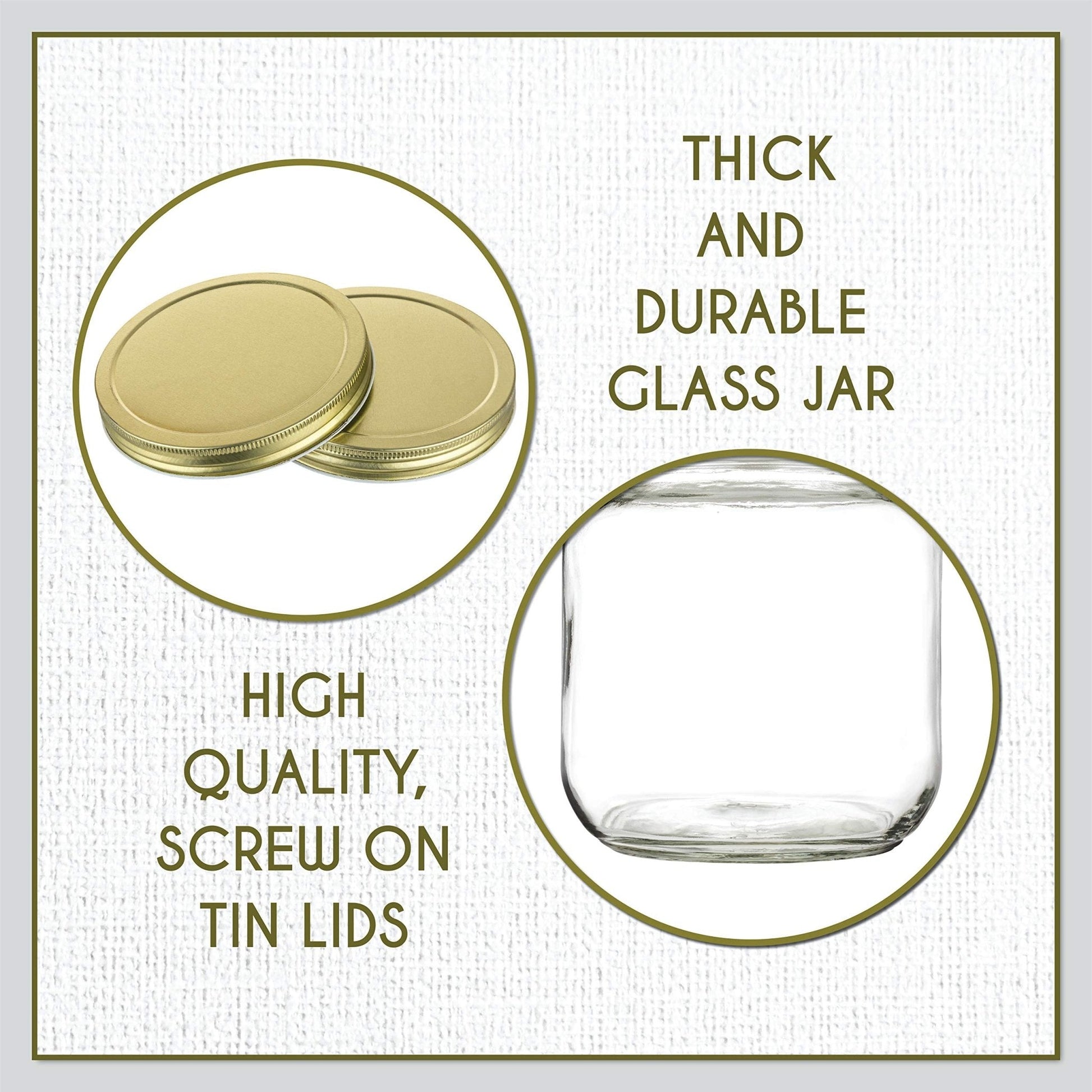 The Tribalist - Kitchentoolz: Half Gallon Wide Mouth Glass Mason Jar with Airtight Metal Lid