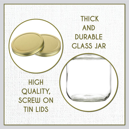 The Tribalist - Kitchentoolz: Half Gallon Wide Mouth Glass Mason Jar with Airtight Metal Lid