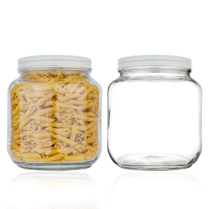 The Tribalist - Kitchentoolz: Half Gallon Wide Mouth Glass Mason Jar with Airtight Metal Lid