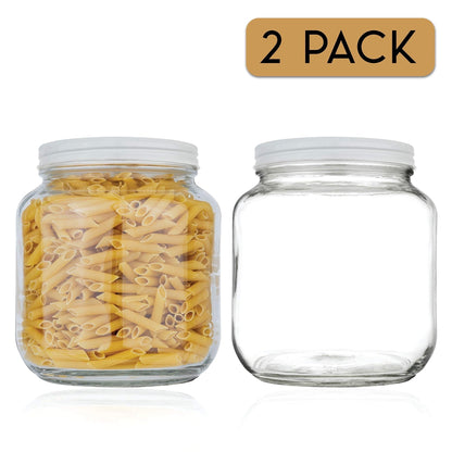 The Tribalist - Kitchentoolz: Half Gallon Wide Mouth Glass Mason Jar with Airtight Metal Lid