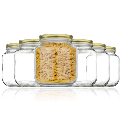 The Tribalist - Kitchentoolz: Half Gallon Wide Mouth Glass Mason Jar with Airtight Metal Lid