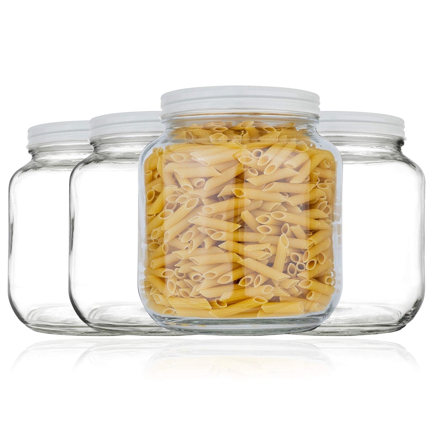 The Tribalist - Kitchentoolz: Half Gallon Wide Mouth Glass Mason Jar with Airtight Metal Lid