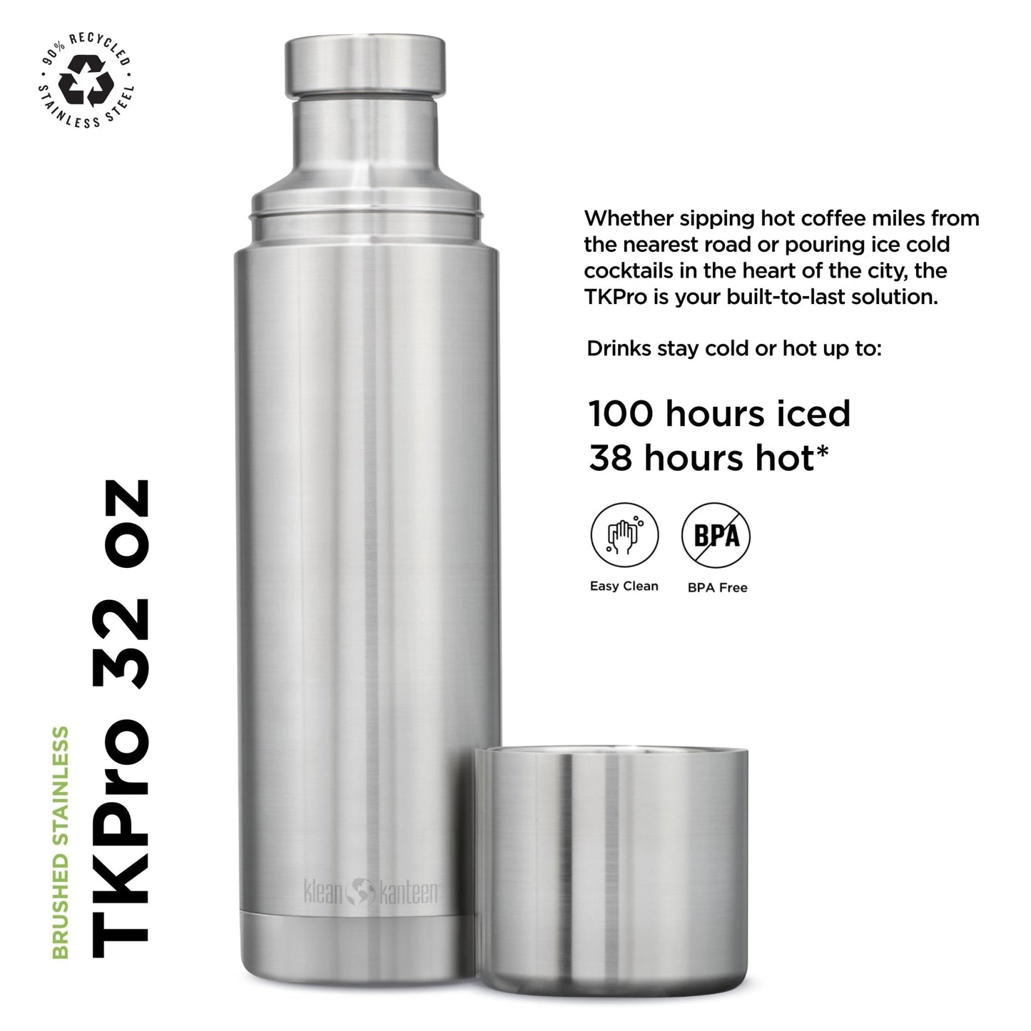 Klean Kanteen: TK Pro Water Bottle (32 Oz Fairway) - The Tribalist