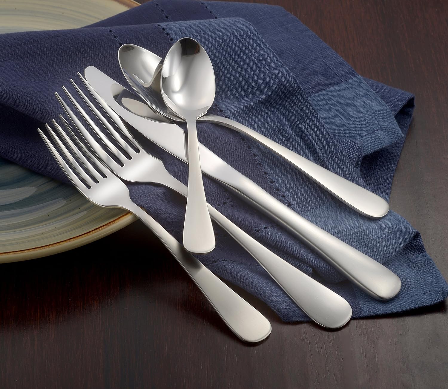 Liberty Tableton: Satin Annapolis Flatware (45 Piece set for 8) - The Tribalist