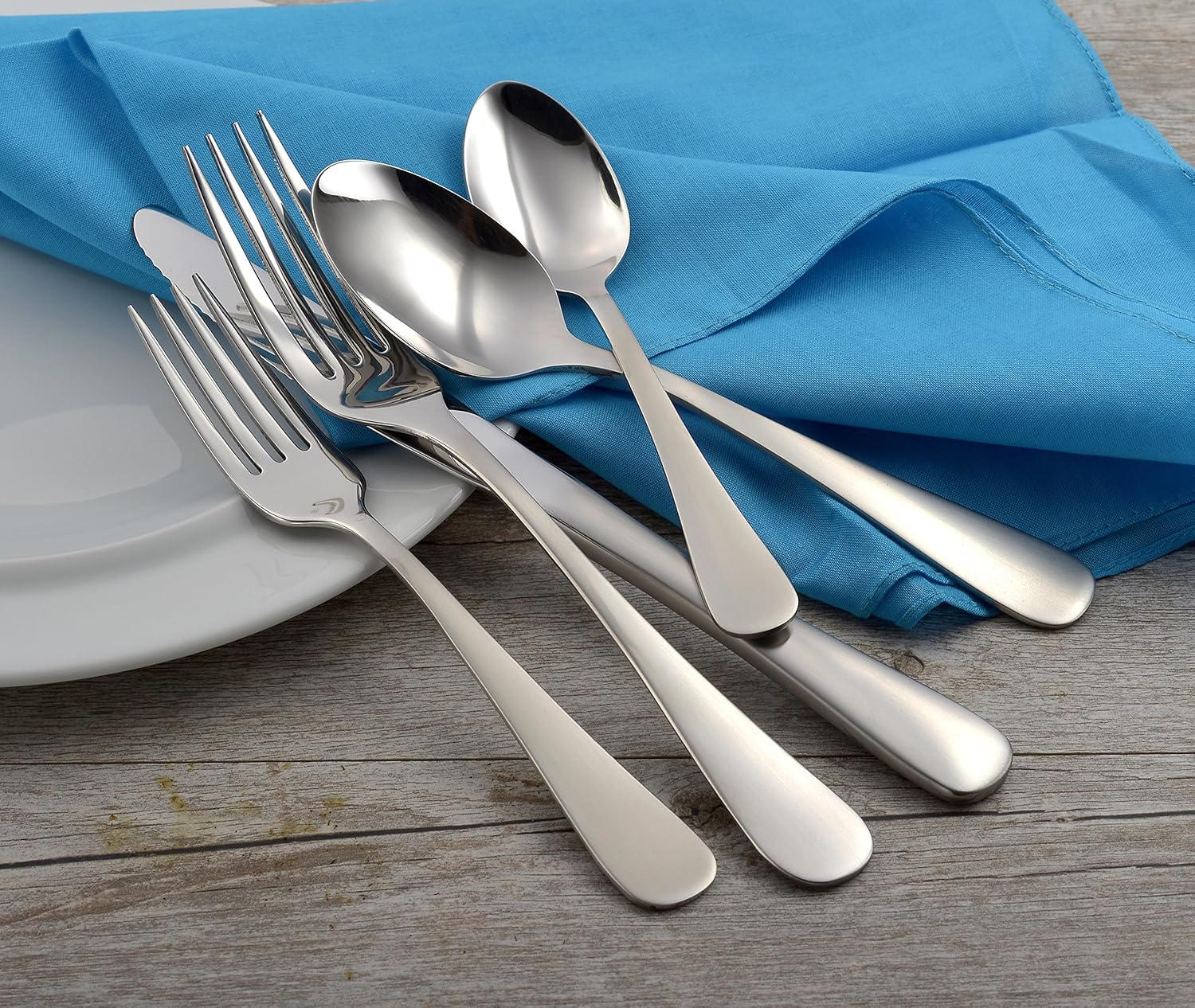 Liberty Tableton: Satin Annapolis Flatware (45 Piece set for 8) - The Tribalist