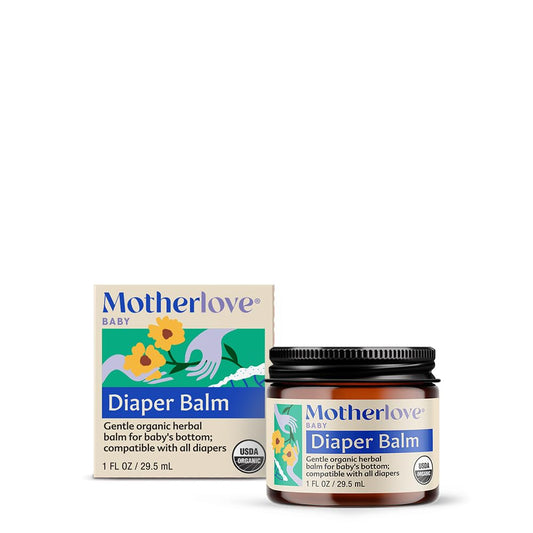 The Tribalist - Motherlove Diaper Balm (1 oz) Organic Herbal Diaper Rash Cream—Cloth Diaper Safe, Zinc Oxide & Petroleum-Free