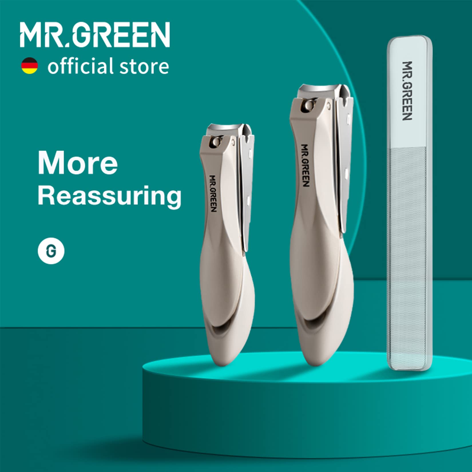 The Tribalist MR.GREEN Baby Safety Nail Clippers, Fingernail Cutter Newborn Baby, Convenient Nail File Manicure Tools