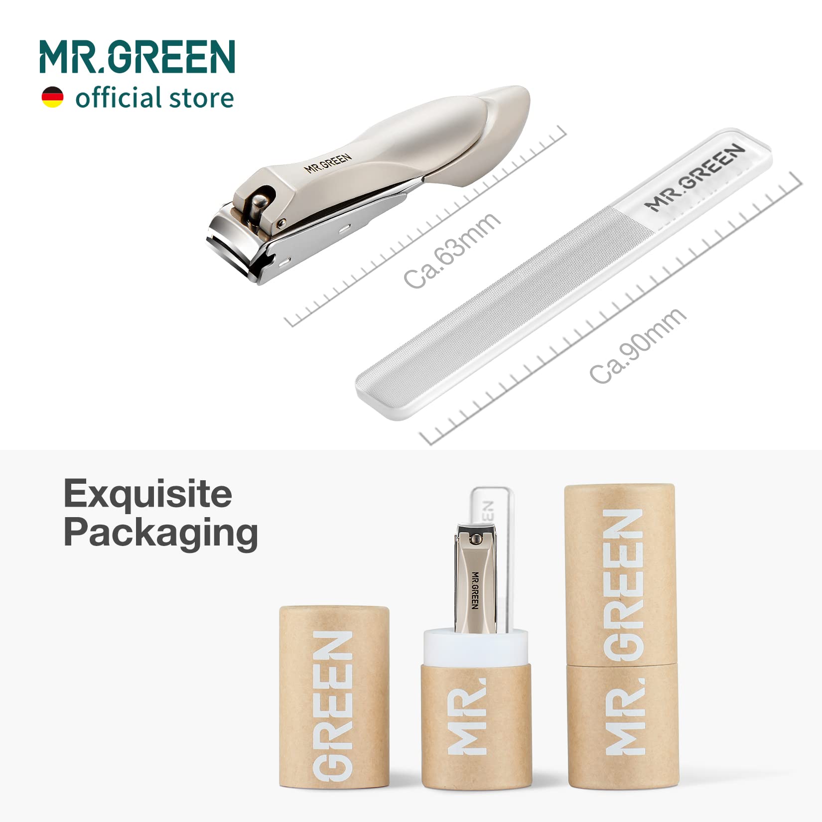 The Tribalist MR.GREEN Baby Safety Nail Clippers, Fingernail Cutter Newborn Baby, Convenient Nail File Manicure Tools