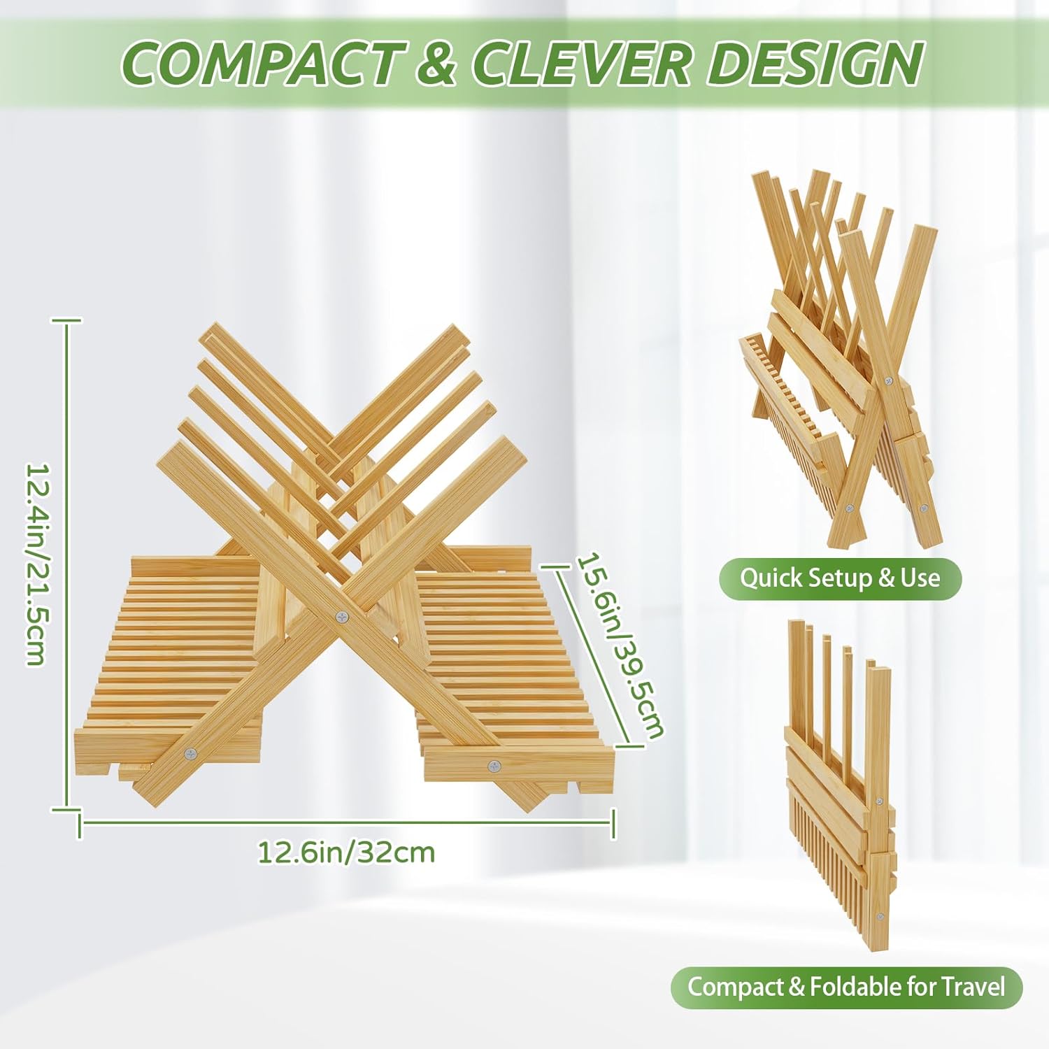 Msoesticc.dl: Foldable Bamboo Baby Bottle Drying Rack – Vertical Organizer, Space - Saving & Quick Drying - The Tribalist