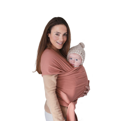 Mushie: Baby Wrap Carrier – 100% Organic Cotton Sling for Newborns and Babies 8 - 35 lbs - The Tribalist