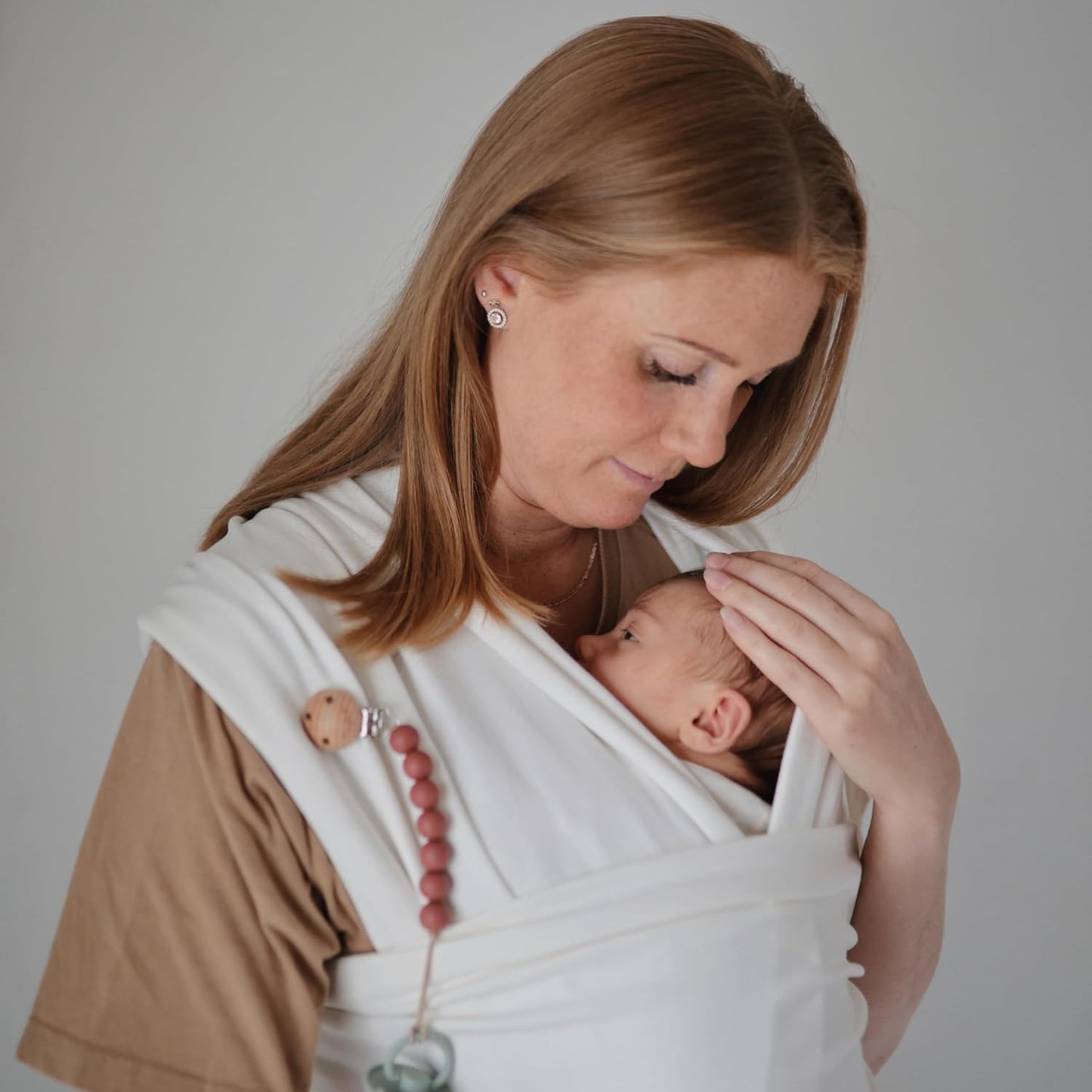 Mushie: Baby Wrap Carrier – 100% Organic Cotton Sling for Newborns and Babies 8 - 35 lbs - The Tribalist