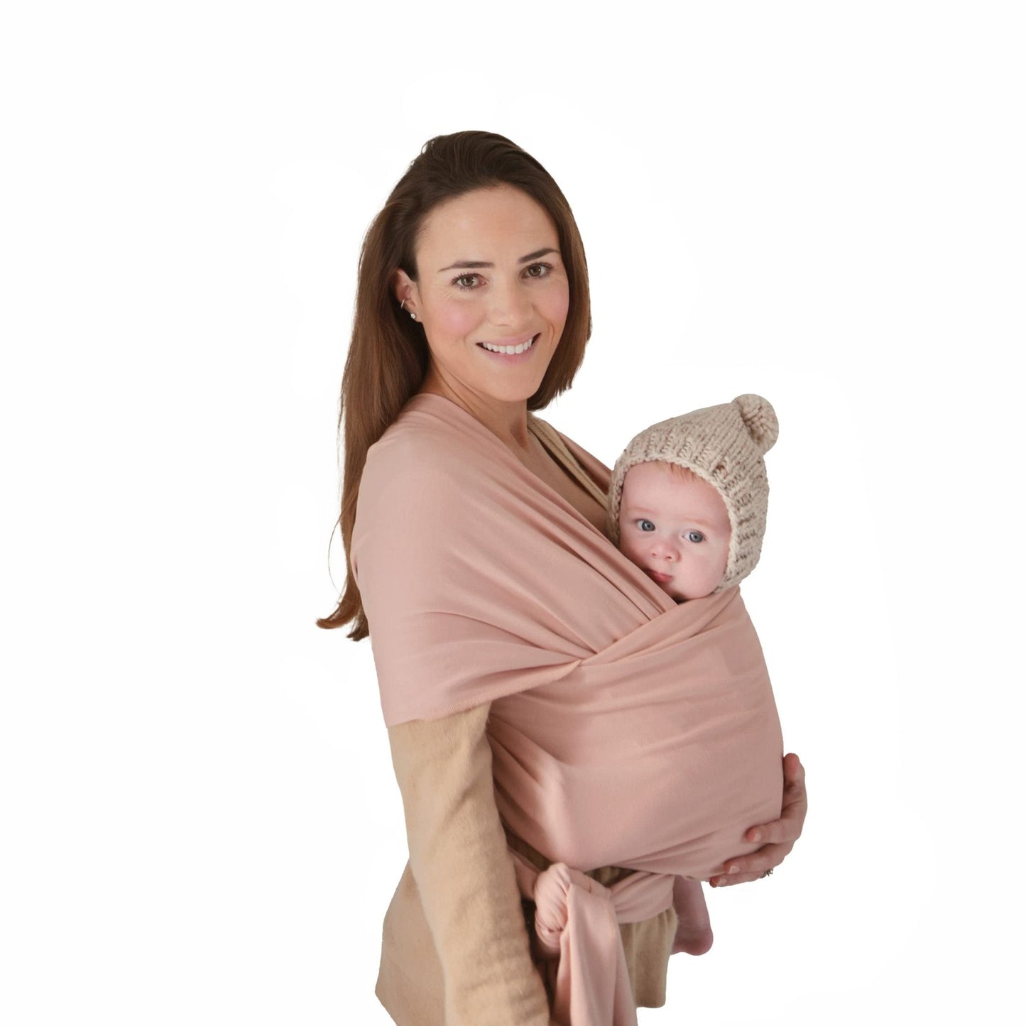 Mushie: Baby Wrap Carrier – 100% Organic Cotton Sling for Newborns and Babies 8 - 35 lbs - The Tribalist